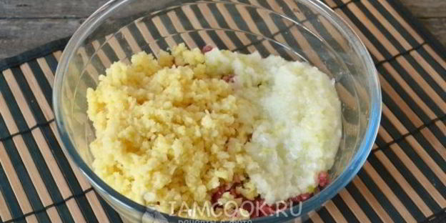 манты с мясом и картошкой