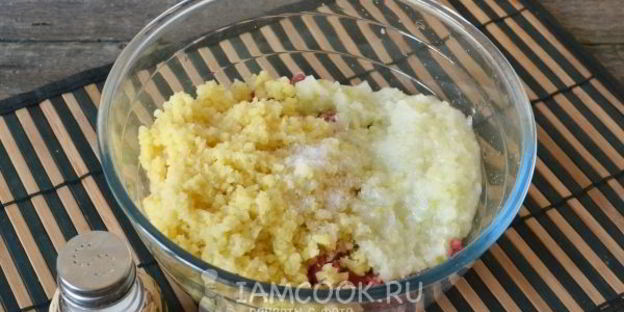 манты с мясом и картошкой