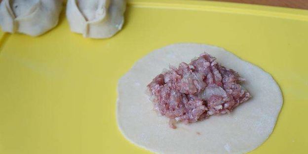 манты с мясом и с тыквой