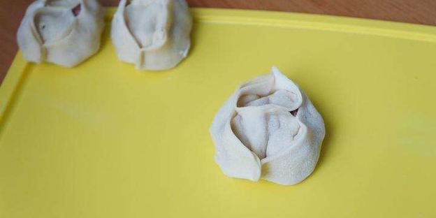 манты с мясом и с тыквой