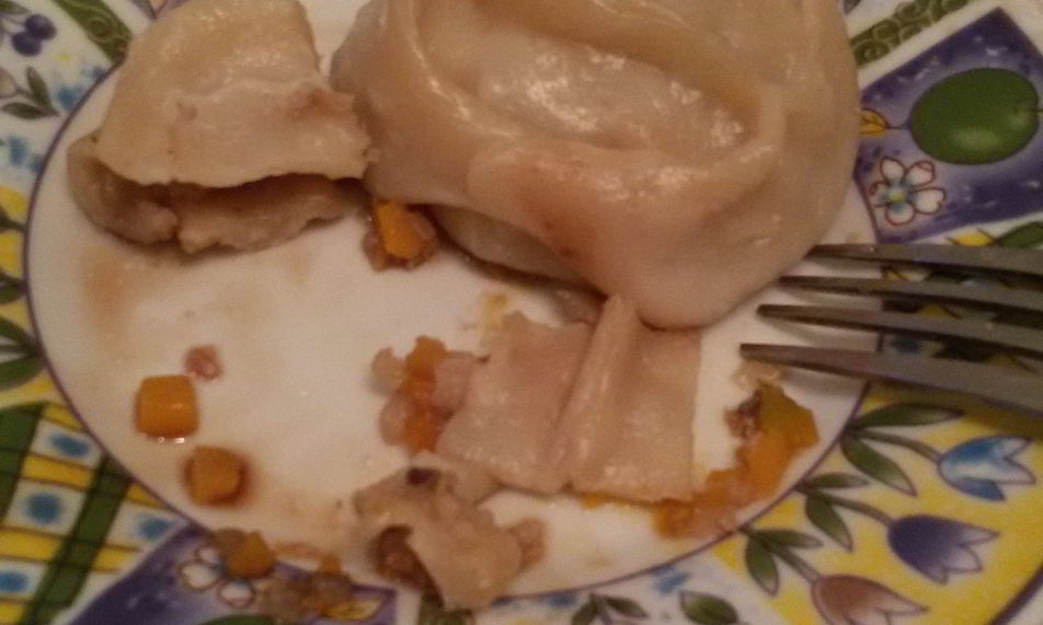 Рецепт мантов с мясом и тыквой