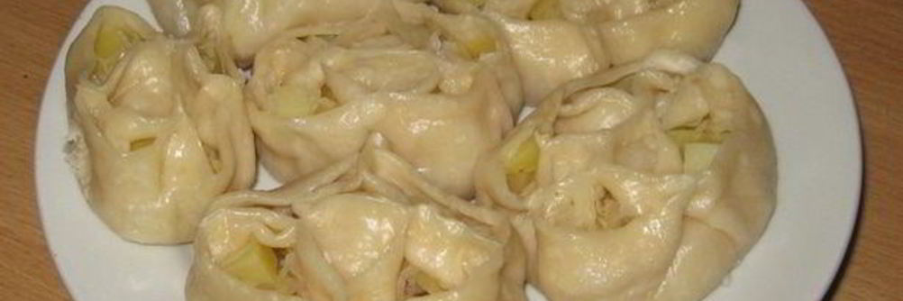 Манты с овощами