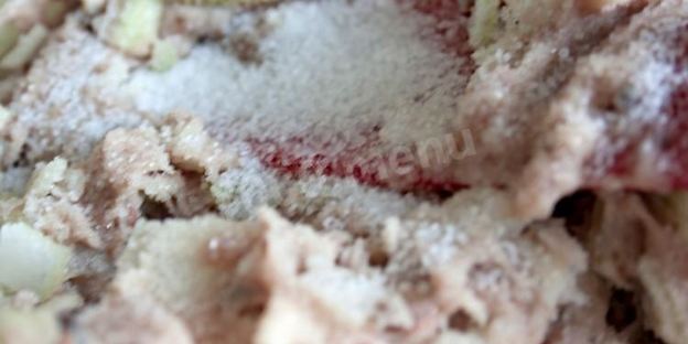 манты с рыбой и рисом