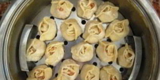 манты с рыбой