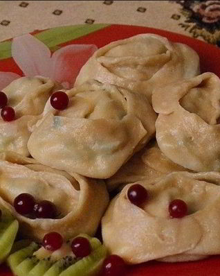 Манты с творогом