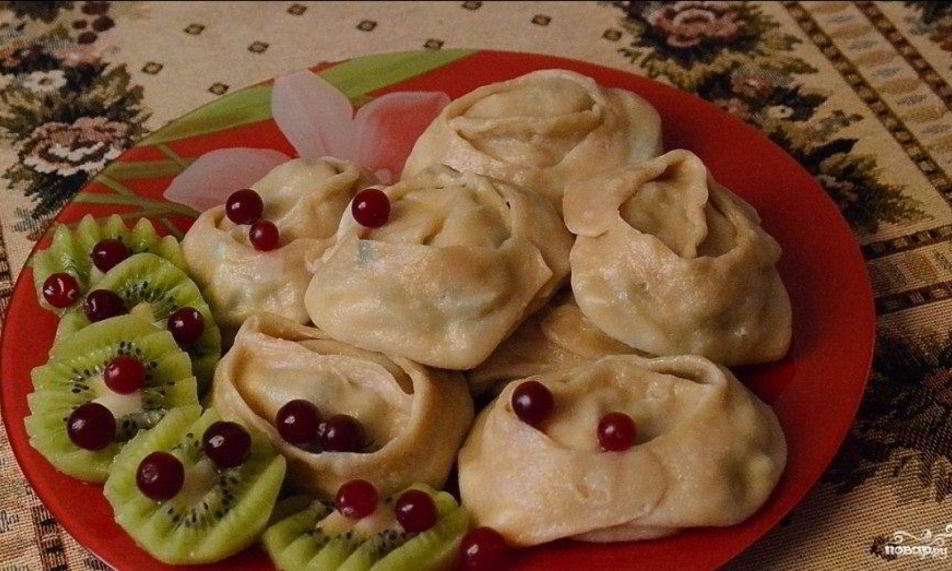 Рецепт мантов с творогом