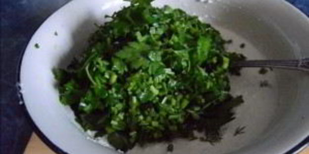 манты с творогом