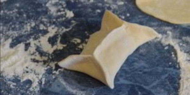 манты с творогом