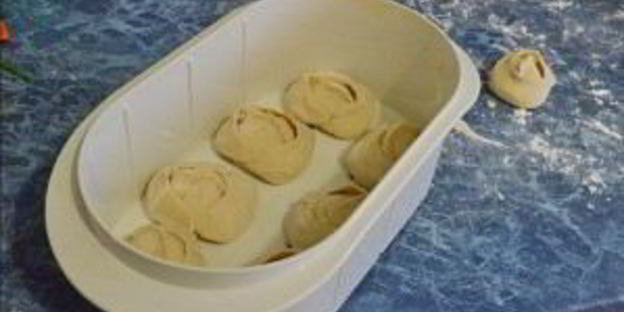 манты с творогом