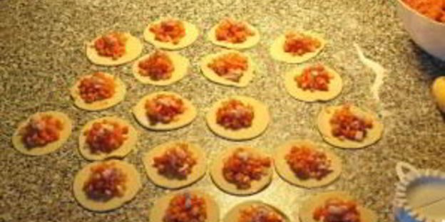 манты с тыквой и курдючным салом