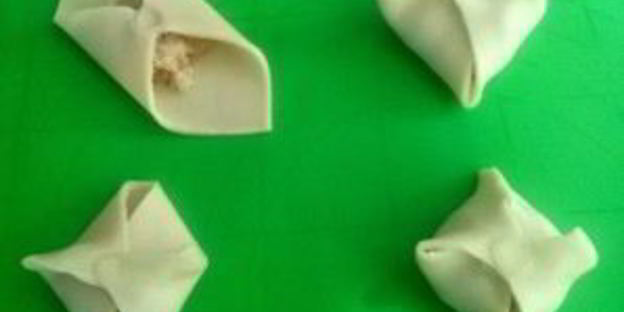 манты с тыквой и мясом в мультиварке