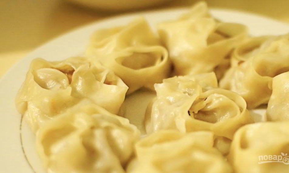 Рецепт мантов с тыквой по-казахсков