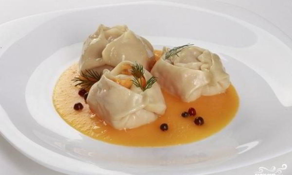 Рецепт мантов с тыквой