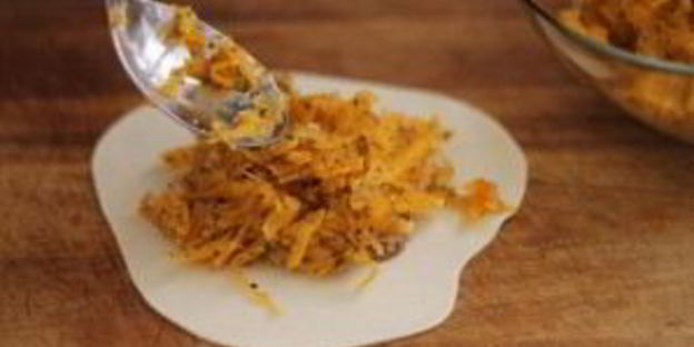 манты с тыквой