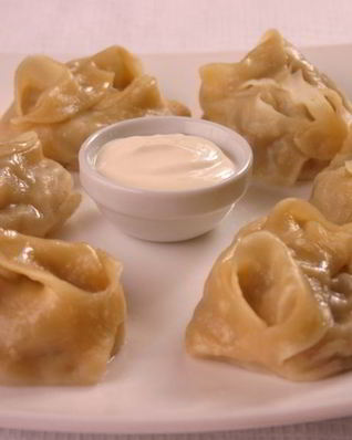 Манты в микроволновке