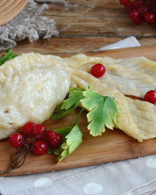 Манты в виде рыбок