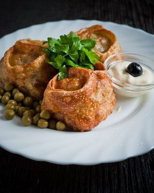 Манты жареные