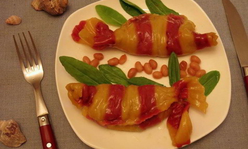 Рецепт постных мантов рыбки с кальмарами