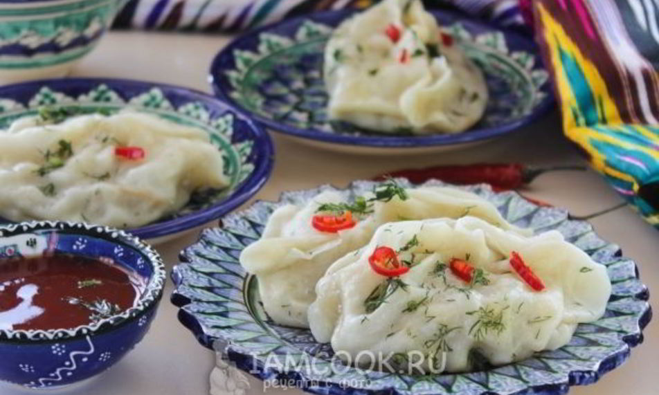 Рецепт постных мантов с картошкой