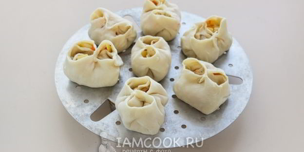 постные манты с картошкой