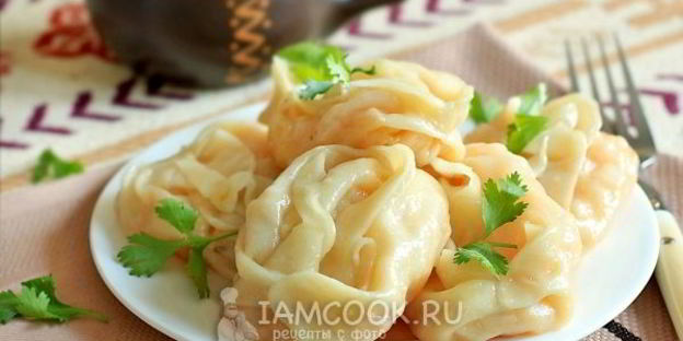 постные манты с тыквой