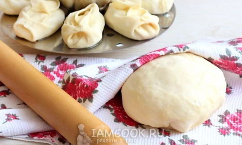 Рецепт теста на манты без яиц