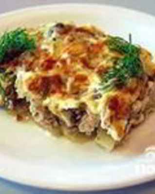 Картофель по-французски с фаршем