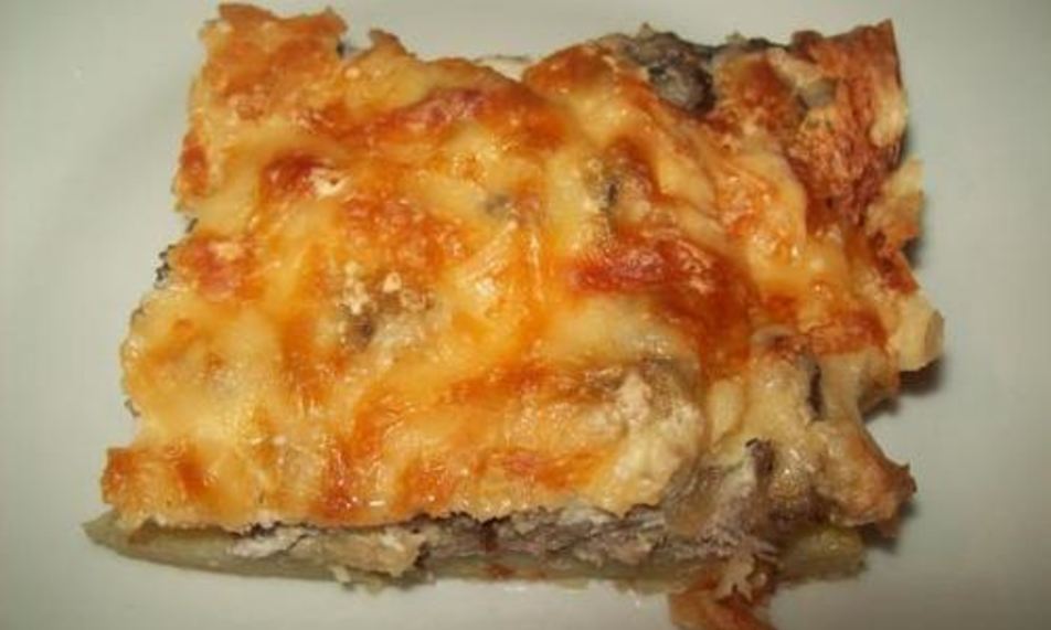 Рецепт картофеля по-французски с грибами под сыром