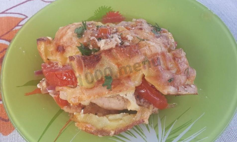 Рецепт картофеля по-французски с индейкой