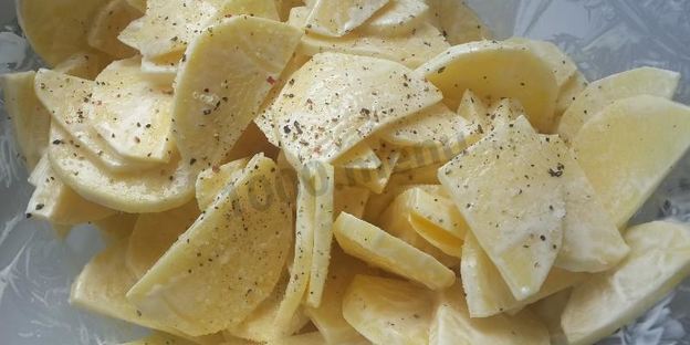 картофель по-французски с индейкой