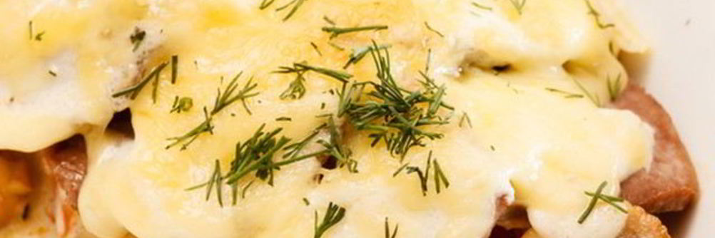 Курица по-французски с картофелем