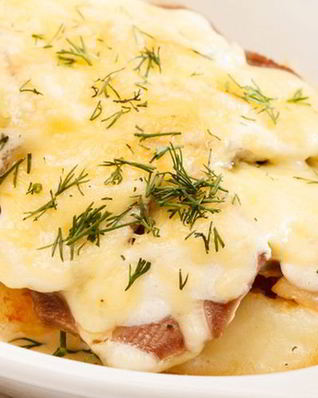 Курица по-французски с картофелем