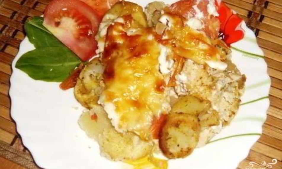 Рецепт курицы по-французски с картошкой
