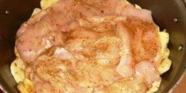 курица по-французски с картошкой