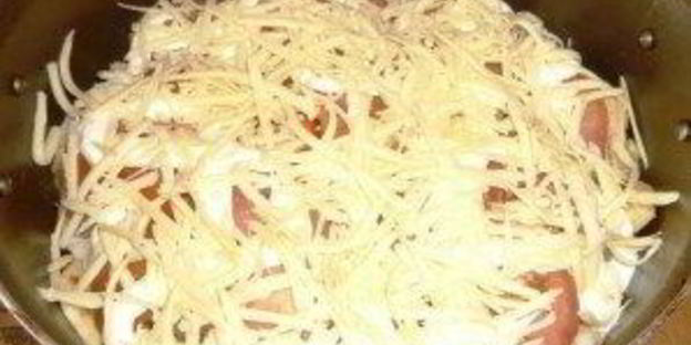 курица по-французски с картошкой