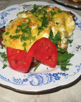 Мясо по-французски без картошки