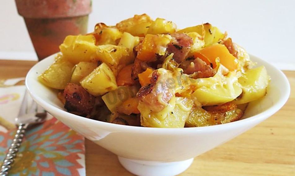 Рецепт мяса по-французски на сковороде с картошкой