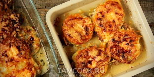 мясо по-французски с ананасами