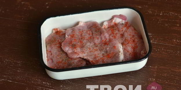 мясо по-французски с грибами