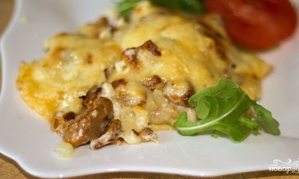 Рецепт мяса по-французски с картошкой и грибами