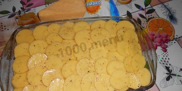 мясо по-французски с картошкой