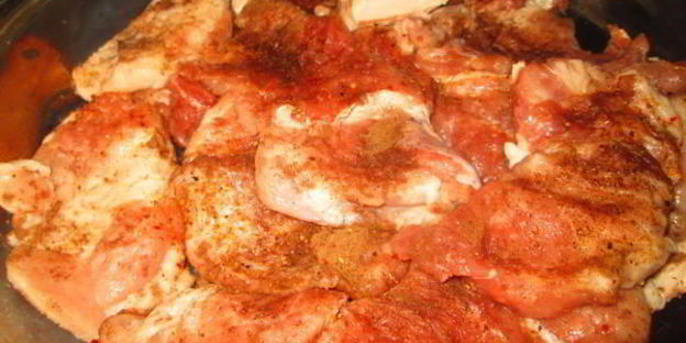 мясо по-французски с овощами и специями