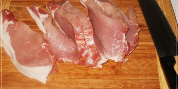 мясо по-французски с шампиньонами