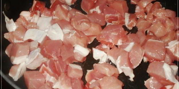 мясо по-французски с шампиньонами