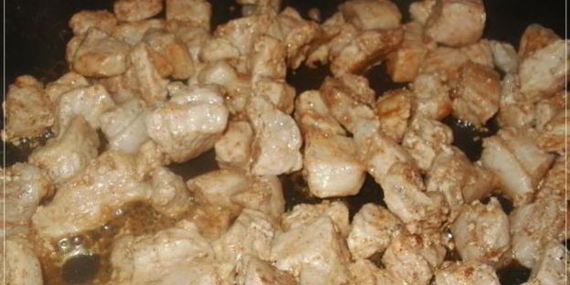 мясо по-французски с шампиньонами