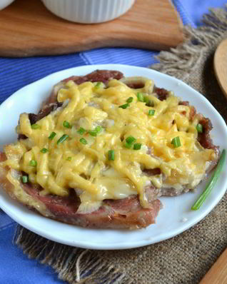 Мясо по-французски со свининой