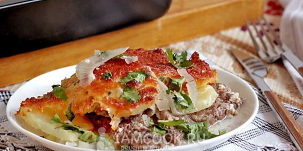 мясо по-французски в духовке