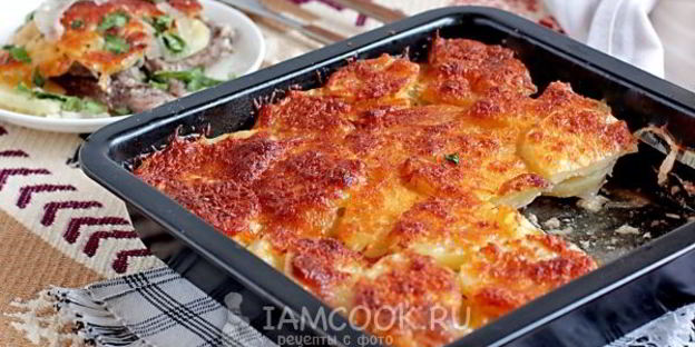 мясо по-французски в духовке