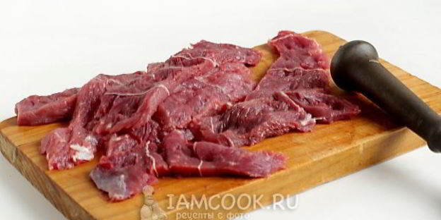 мясо по-французски в духовке