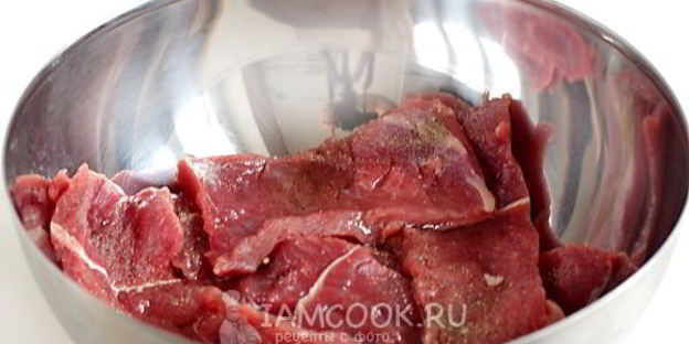 мясо по-французски в духовке